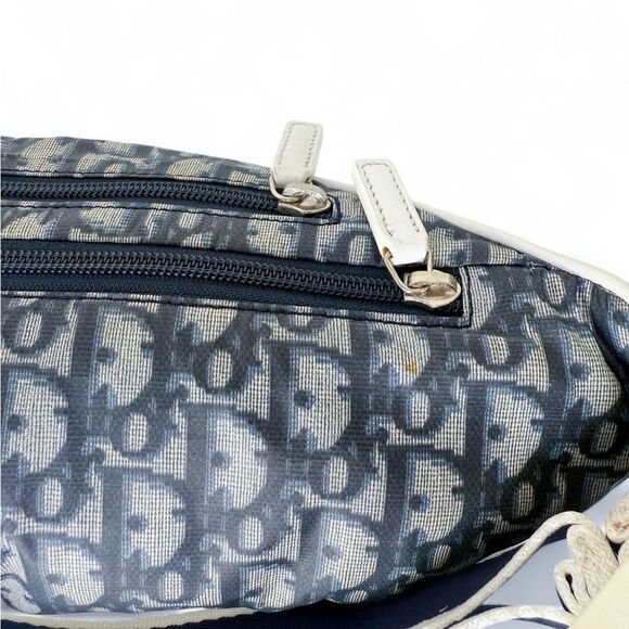 CHRISTIAN DIOR Vintage 2003 Navy Blue Trotter  Nylon Belt Bag - Picture 3 of 13